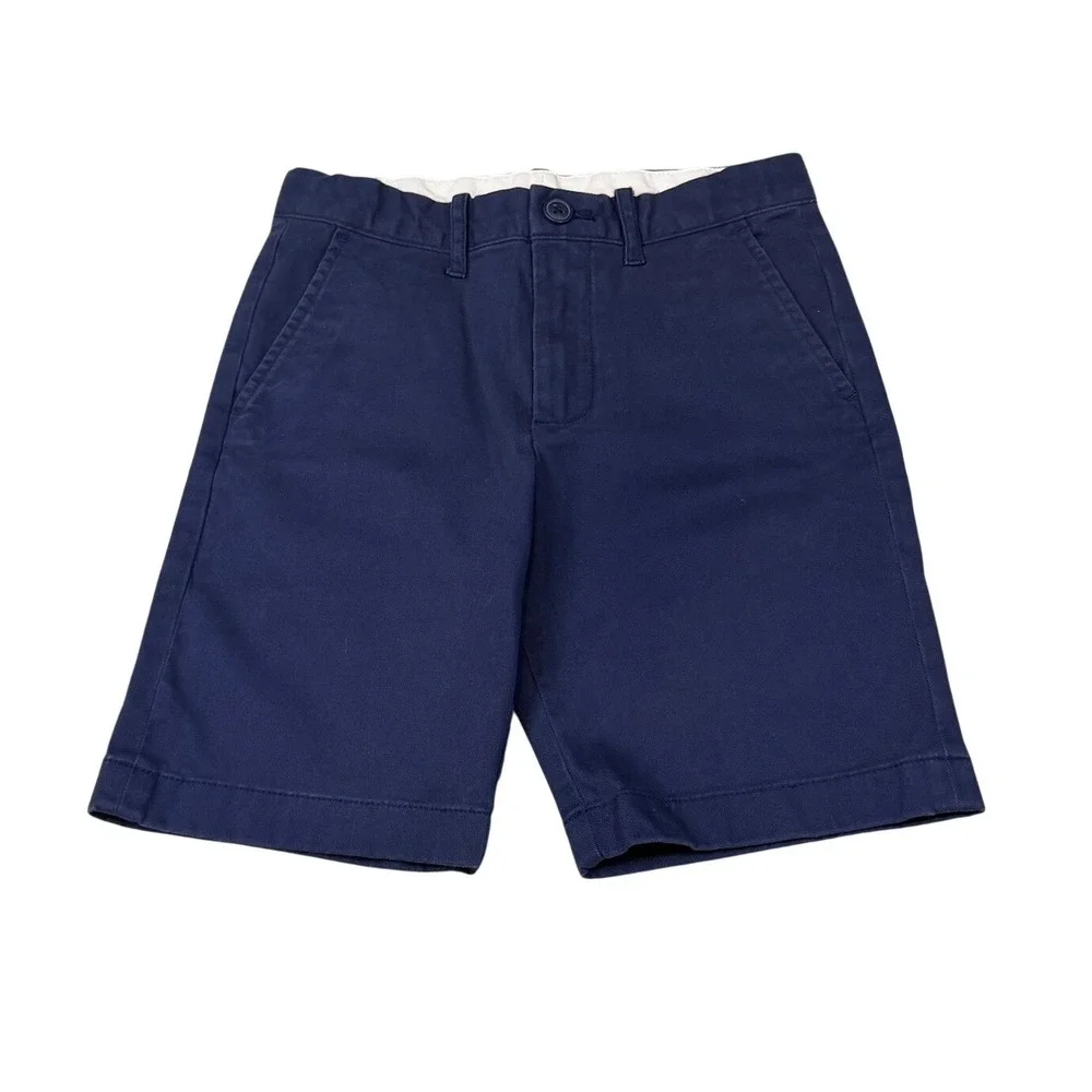 J.Crew Crewcuts Boys Gramercy Flex Chino Shorts Navy Boys‎ Size 8